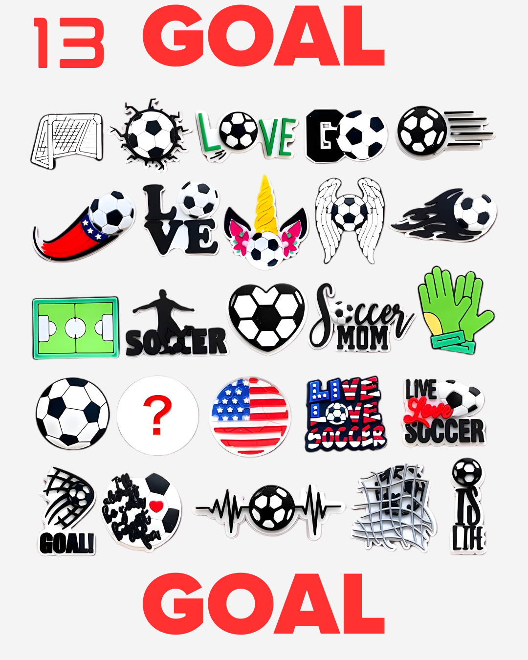 Soccer Theme Sets From 01 to 17.