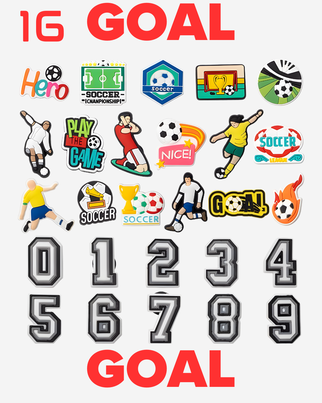 Soccer Theme Sets From 01 to 17.