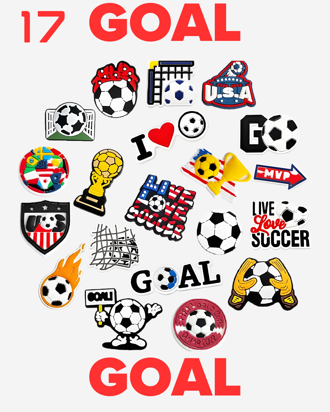 Soccer Theme Sets From 01 to 17.