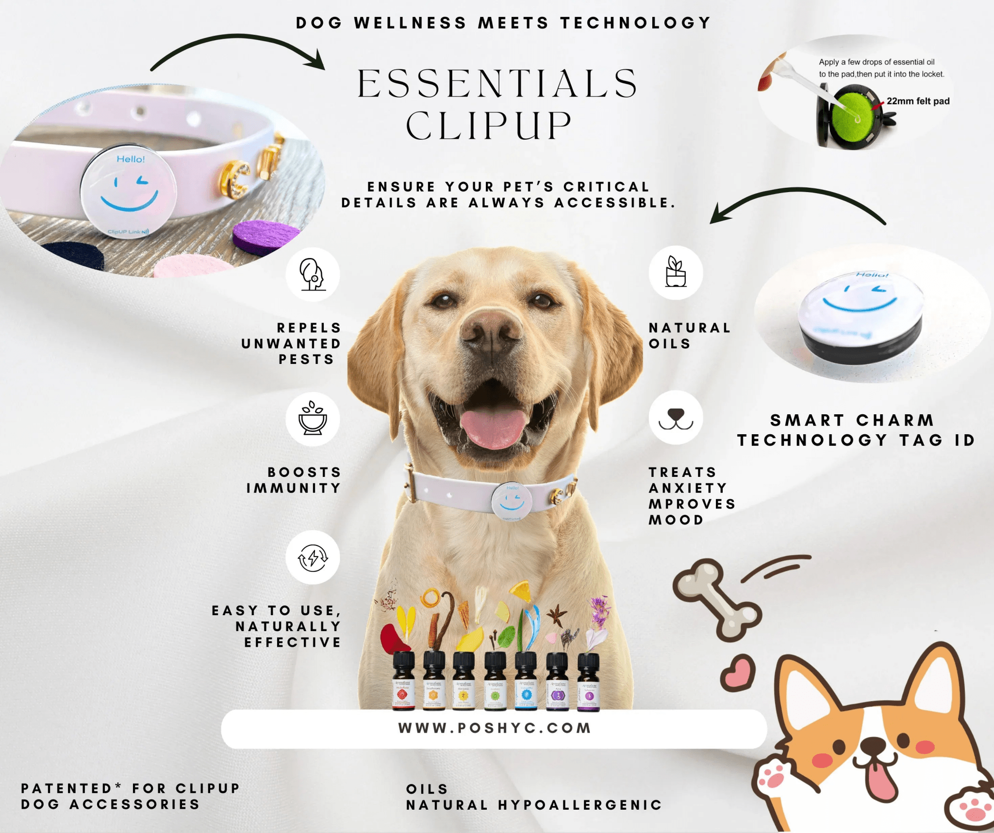 Essentials Charm ClipUp - POSHYC