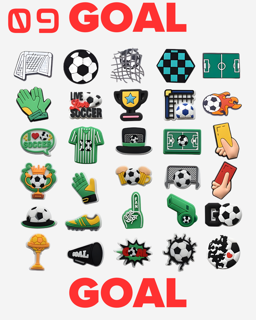 Soccer Theme Sets From 01 to 17.