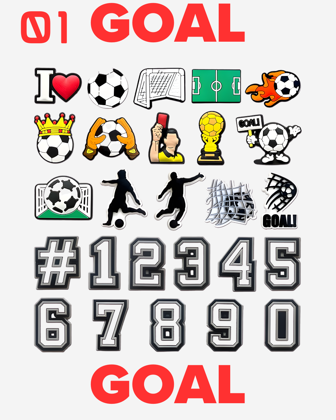 Soccer Theme Sets From 01 to 17.