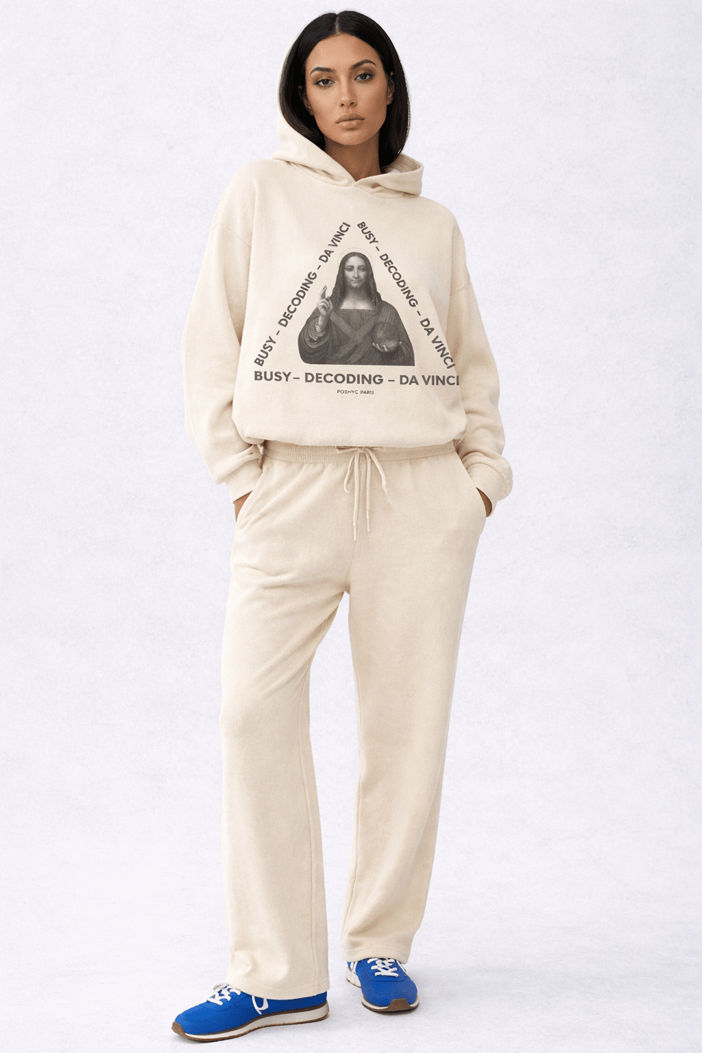POSHYC PARIS — ICONIQ WOMEN - DECODING DA VINCI - Scholar Hooded Sweater - POSHYC