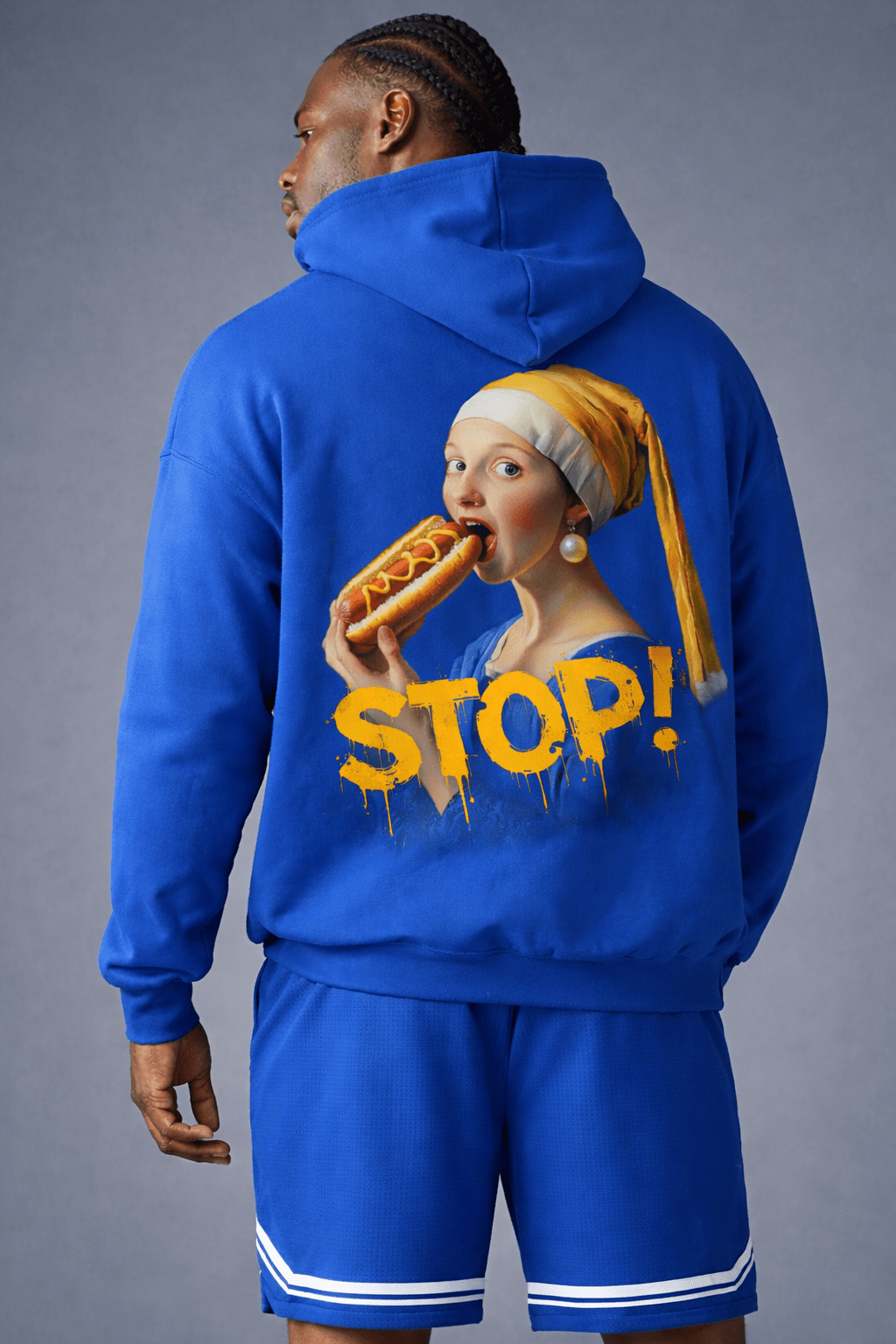 POSHYC PARIS — ICONIQ MEN - BACK STOP - Scholar Hooded Sweater - POSHYC