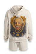 POSHYC PARIS — ICONIQ MEN - EINSTEIN FLOWER POWER - Scholar Hooded Sweater - POSHYC