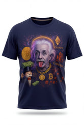 POSHYC PARIS — ICONIQ MEN - EINSTEIN COIN - Crewneck Short Sleeve - POSHYC