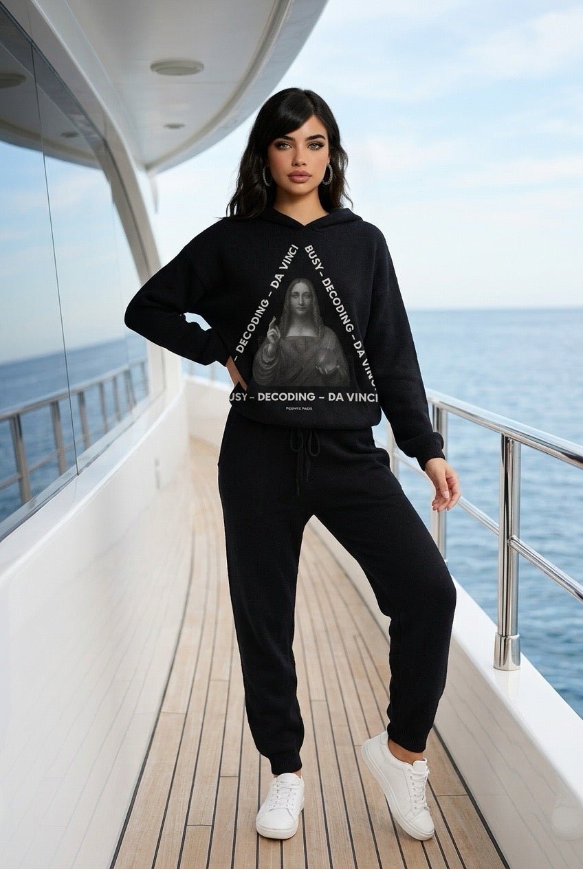 POSHYC PARIS — ICONIQ WOMEN - DECODING DA VINCI - Scholar Hooded Sweater - POSHYC