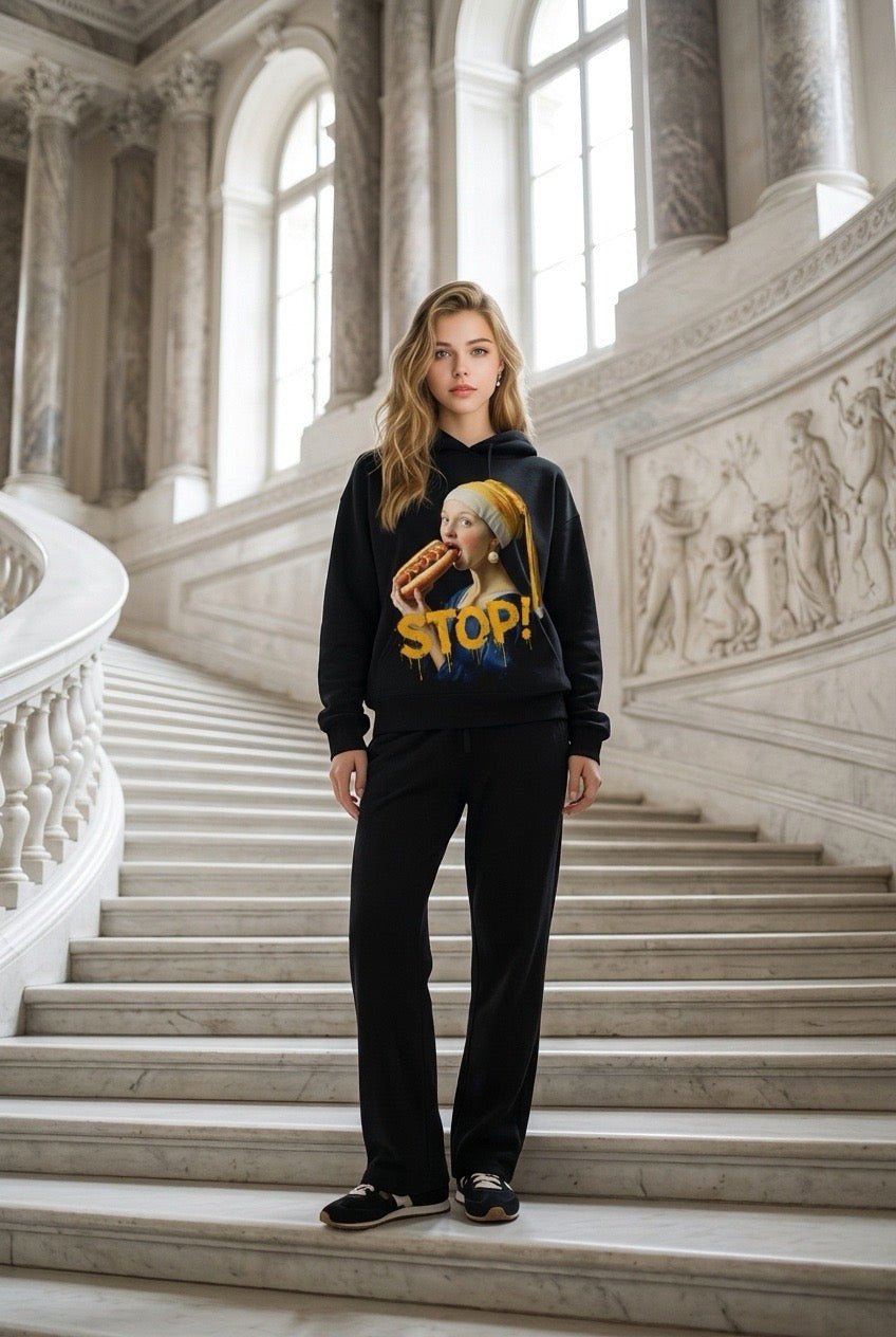 POSHYC PARIS — ICONIQ WOMEN - STOP - Scholar Hooded Sweater - POSHYC