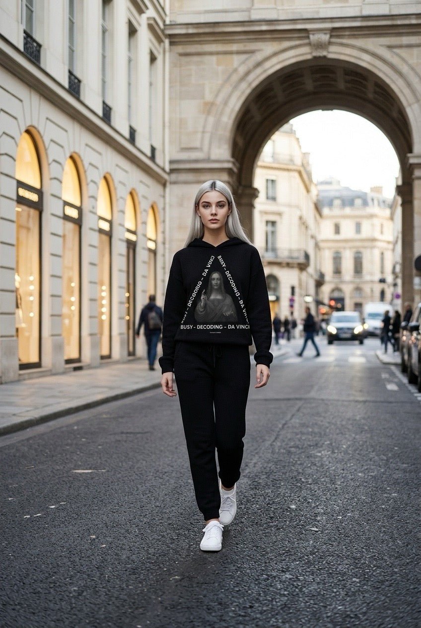 POSHYC PARIS — ICONIQ WOMEN - DECODING DA VINCI - Scholar Hooded Sweater - POSHYC