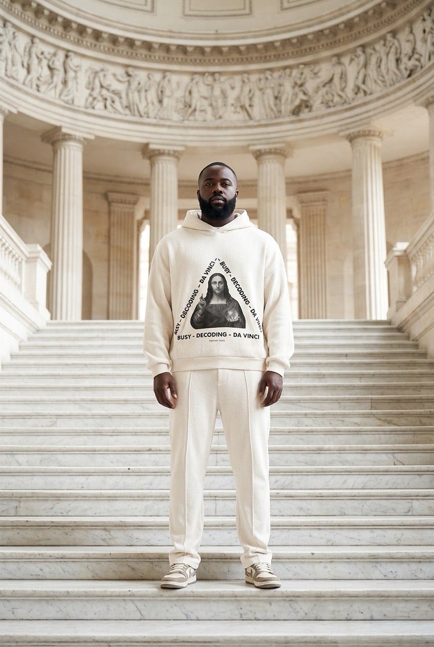 POSHYC PARIS — ICONIQ MEN - DECODING DA VINCI - Scholar Hooded Sweater - POSHYC