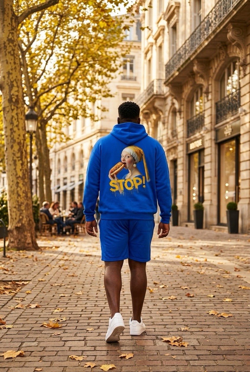 POSHYC PARIS — ICONIQ MEN - BACK STOP - Scholar Hooded Sweater - POSHYC