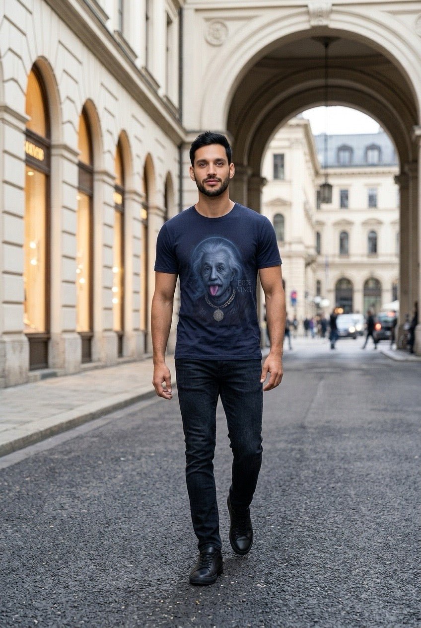 POSHYC PARIS — ICONIQ MEN - CELESTIAL EINSTEIN - Crewneck Short Sleeve - POSHYC