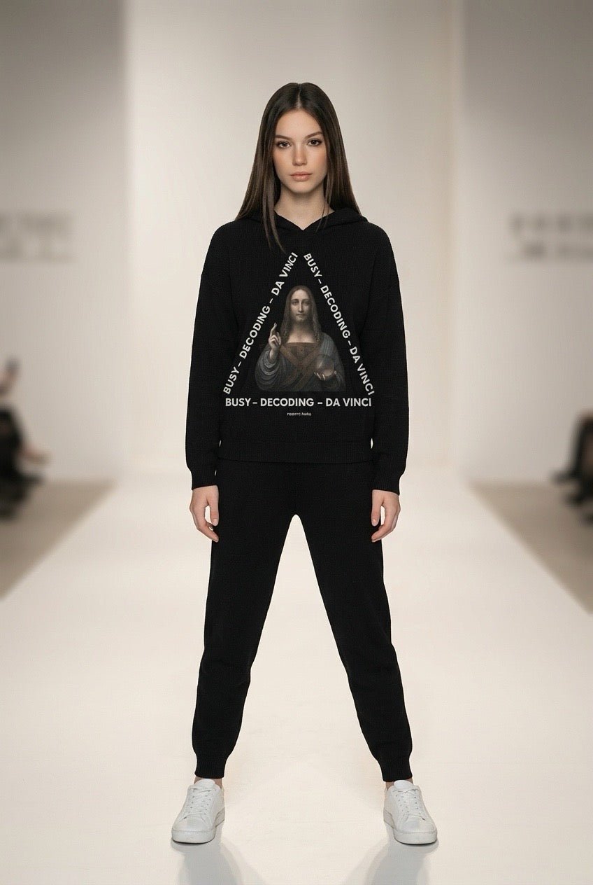 POSHYC PARIS — ICONIQ WOMEN - DECODING DA VINCI - Scholar Hooded Sweater - POSHYC