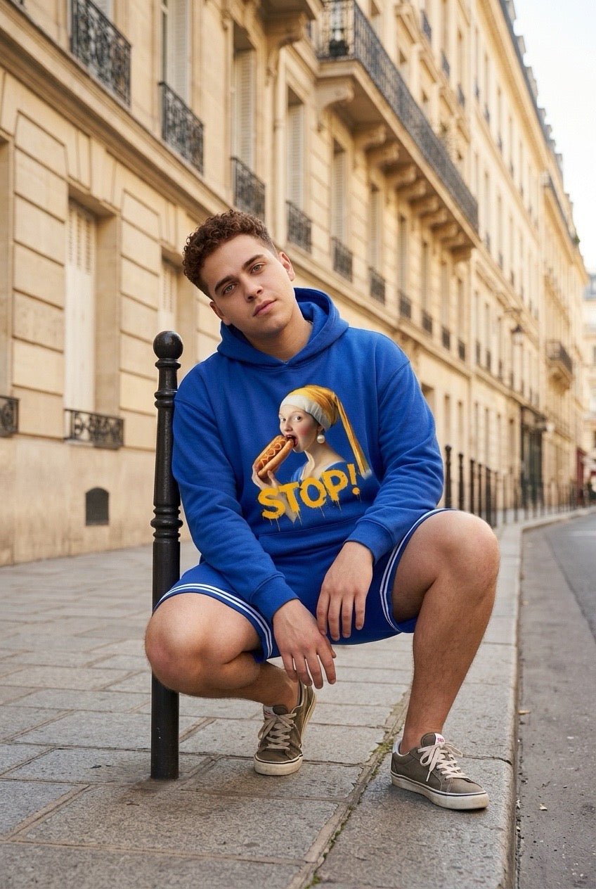 POSHYC PARIS — ICONIQ MEN - FRONT STOP - Scholar Hooded Sweater - POSHYC