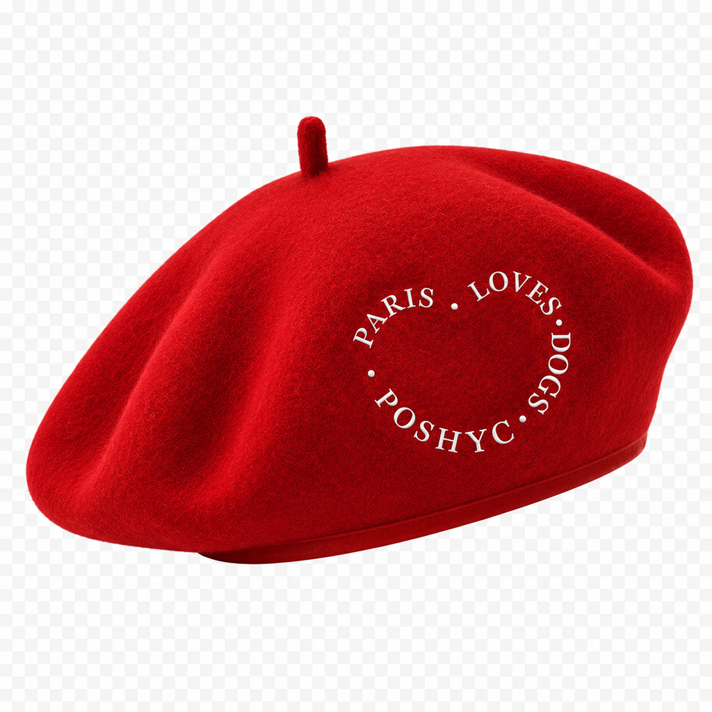🇫🇷 The Paw Parisian Beret PARIS LOVES DOGS™ Collection.