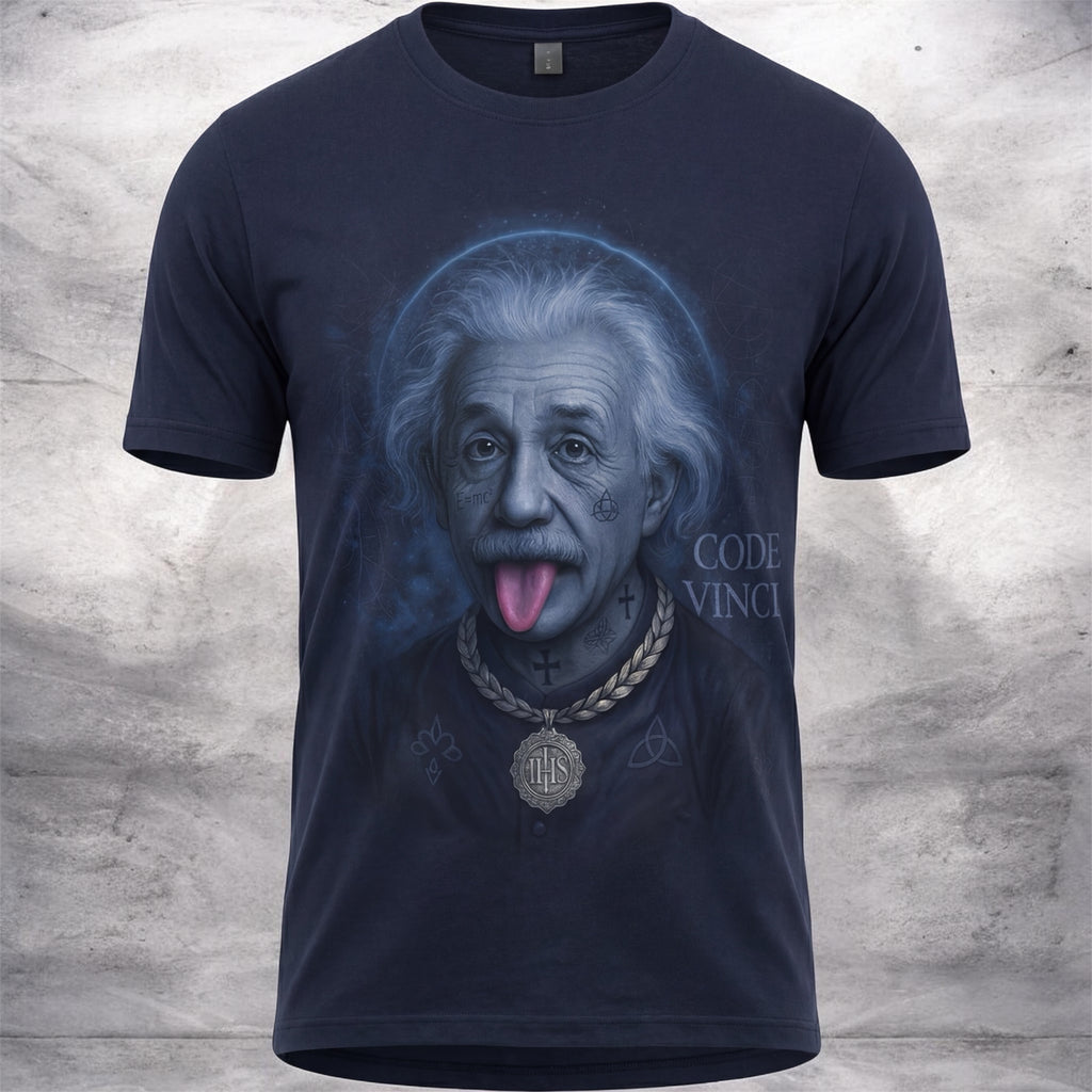 POSHYC PARIS — ICONIQ MEN - CELESTIAL EINSTEIN - Crewneck Short Sleeve