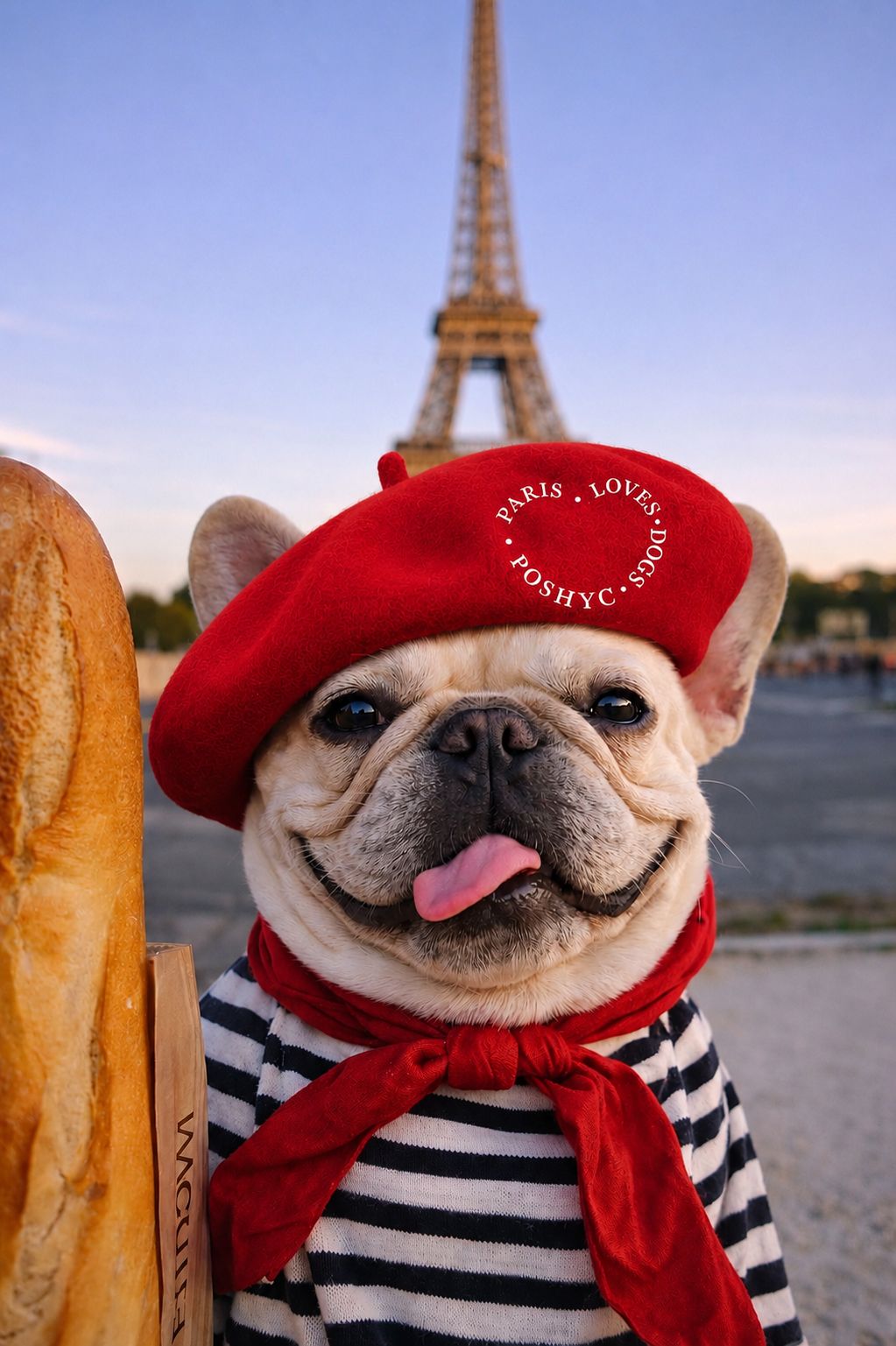 🇫🇷 The Paw Parisian Beret PARIS LOVES DOGS™ Collection.