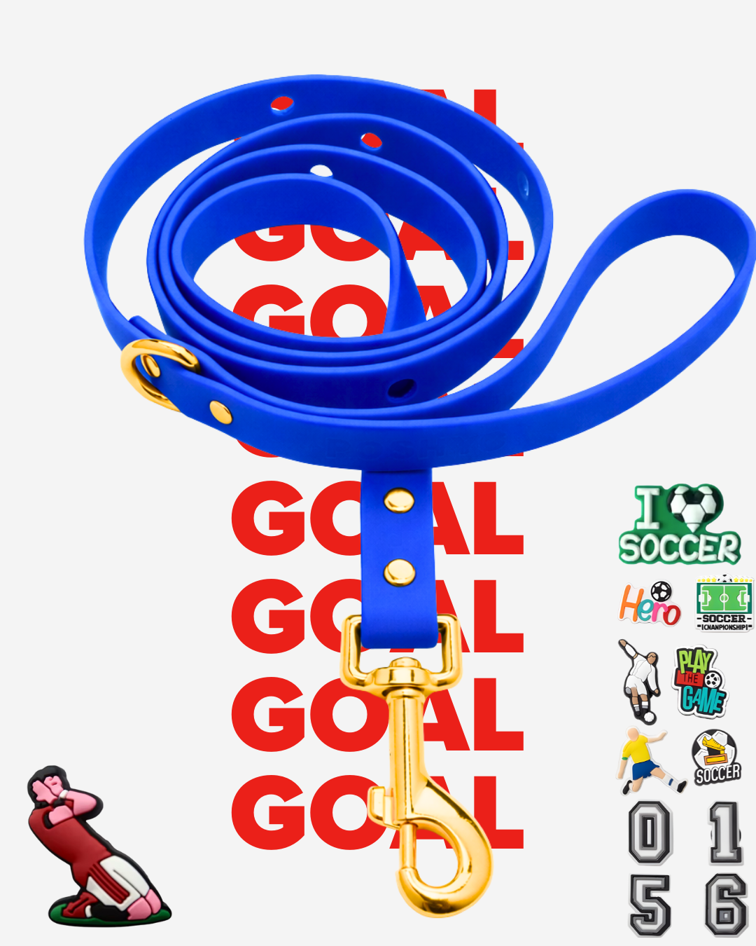 ClipUp Leash - Soccer Collection.
