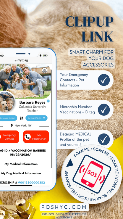 Bundle Offer Emergency Smart Charm, ClipUp Link - POSHYC