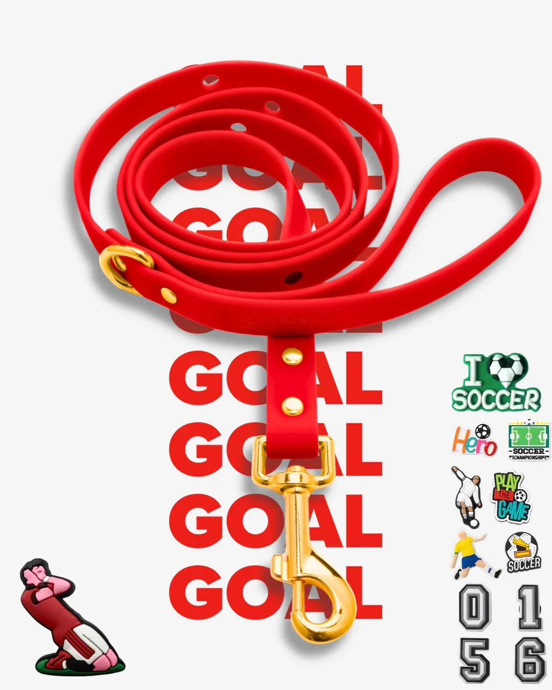 ClipUp Leash - Soccer Collection. - POSHYC