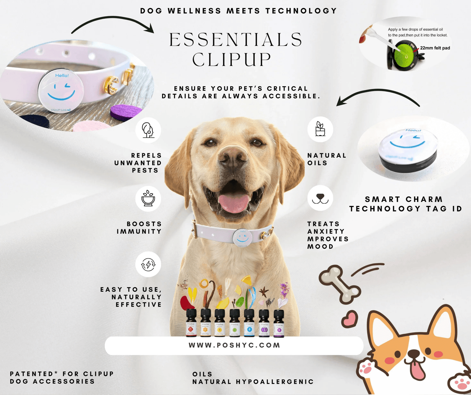 Essentials Charm ClipUp - POSHYC