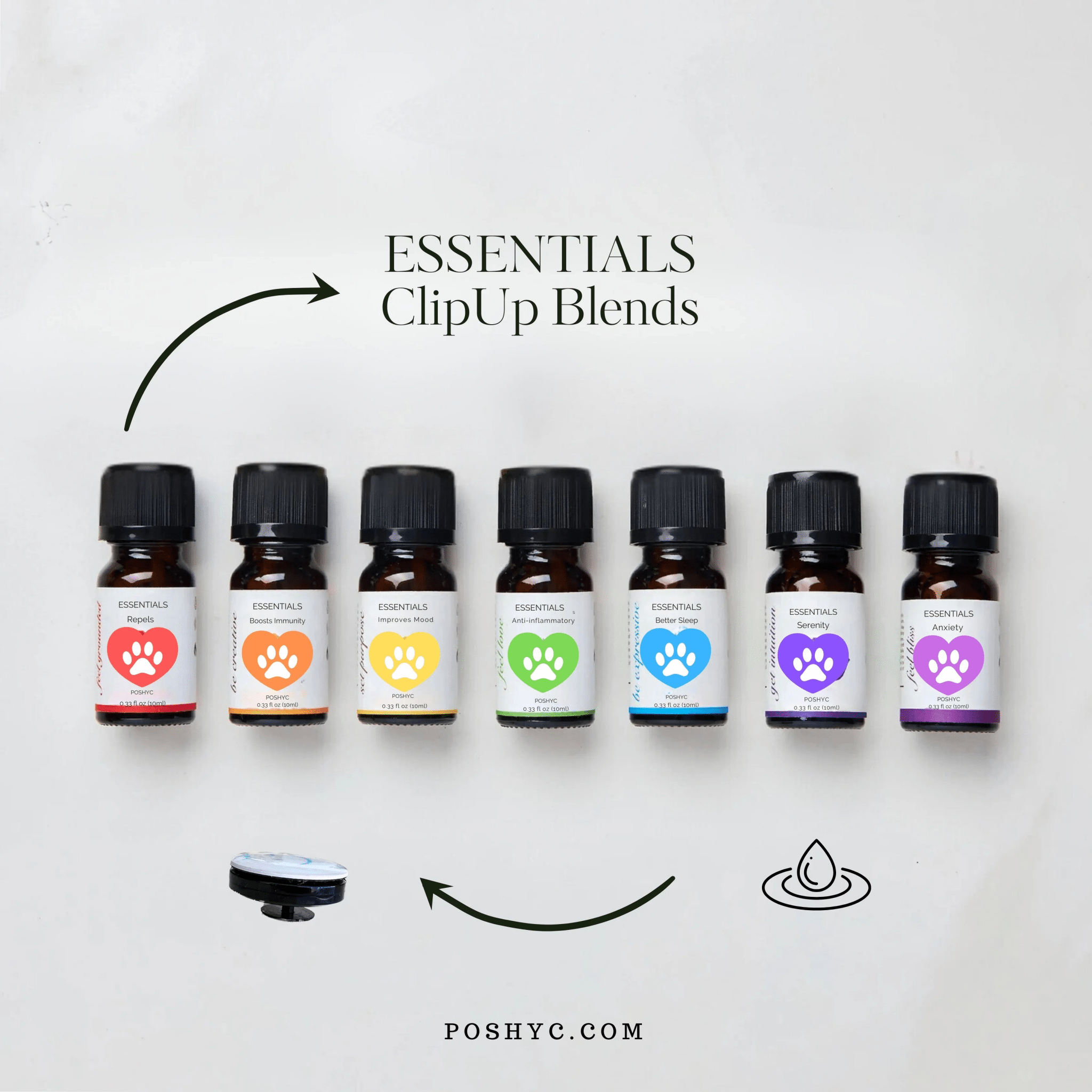 Essentials Charm ClipUp - POSHYC