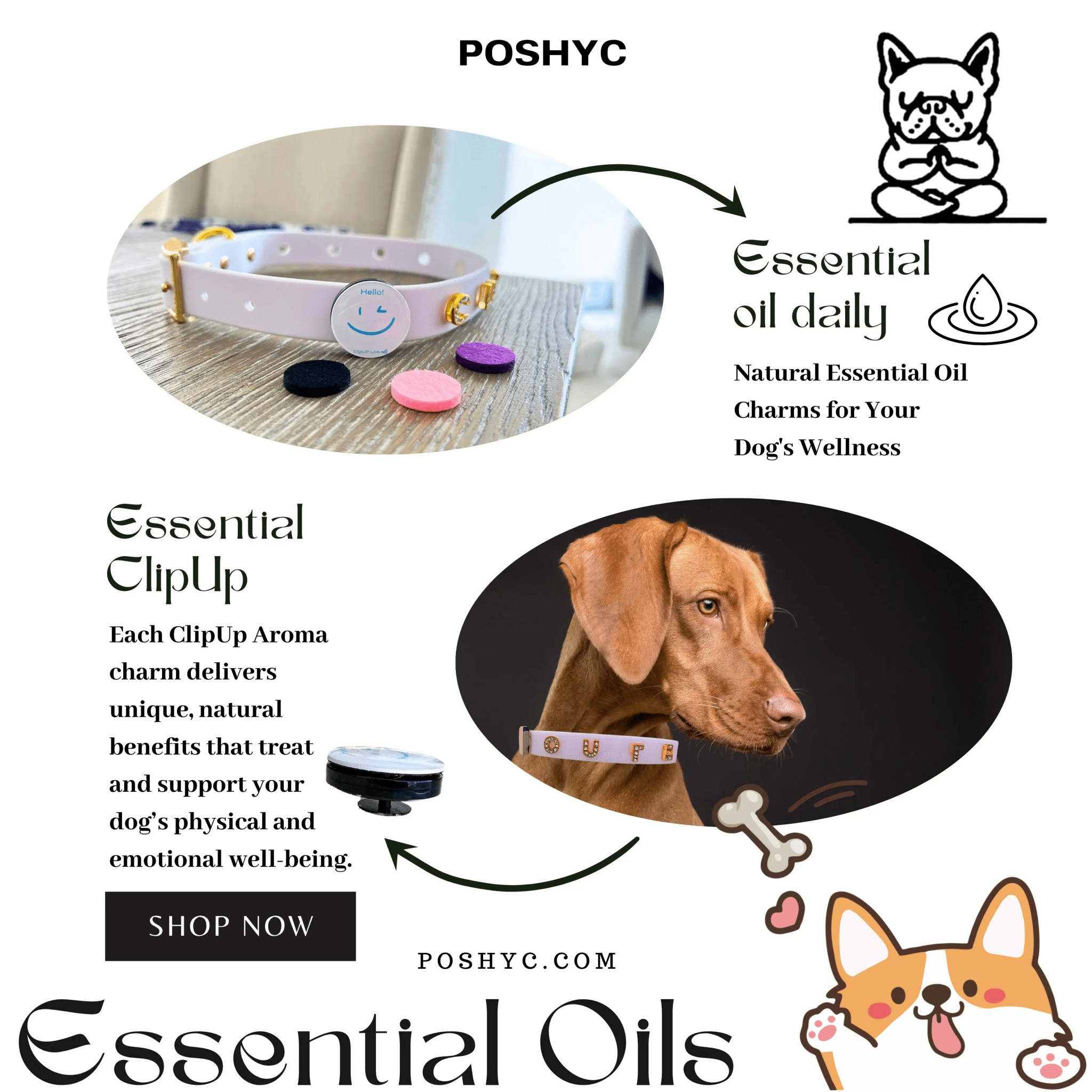 Essentials Charm ClipUp - POSHYC