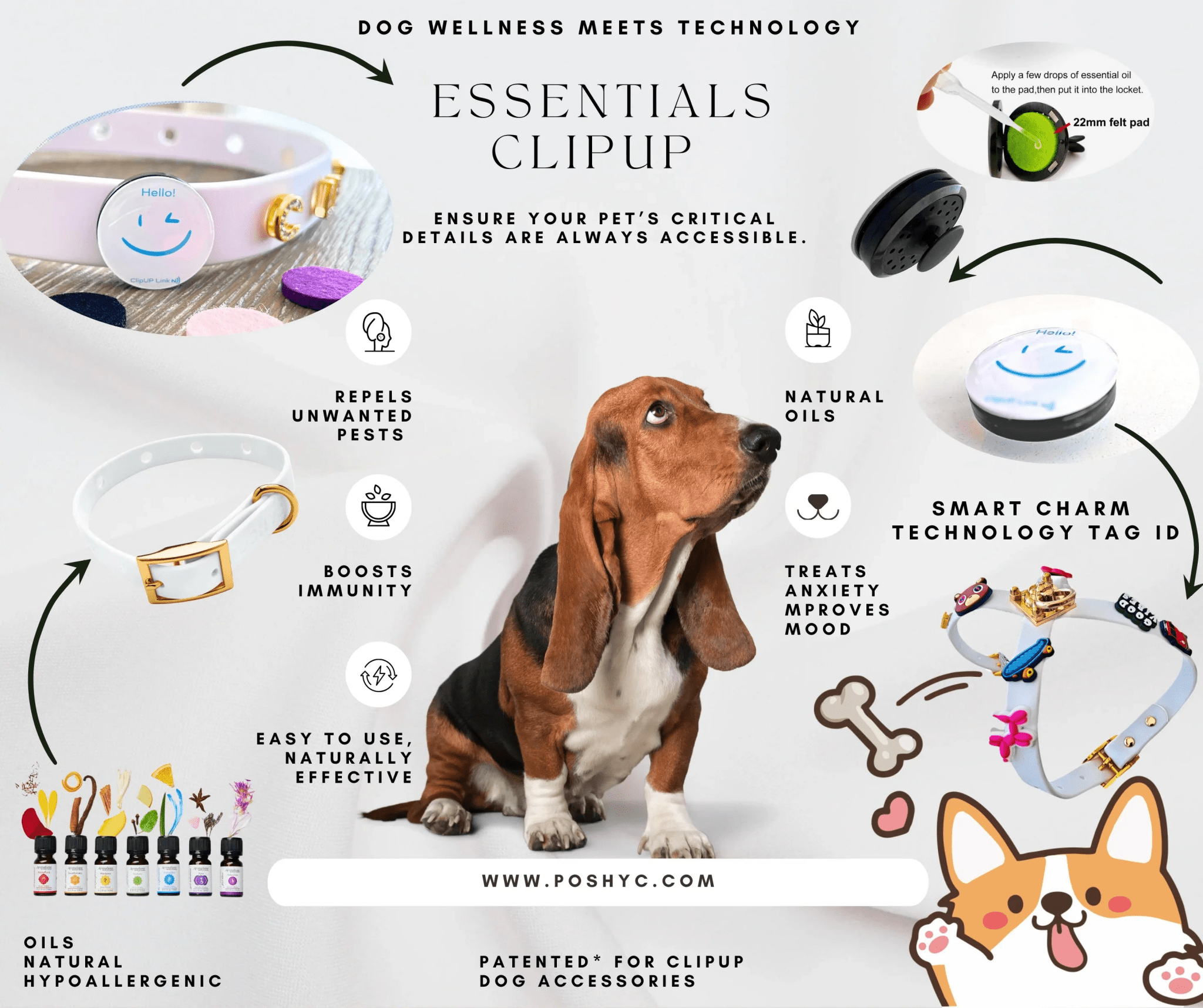 Essentials Charm ClipUp - POSHYC