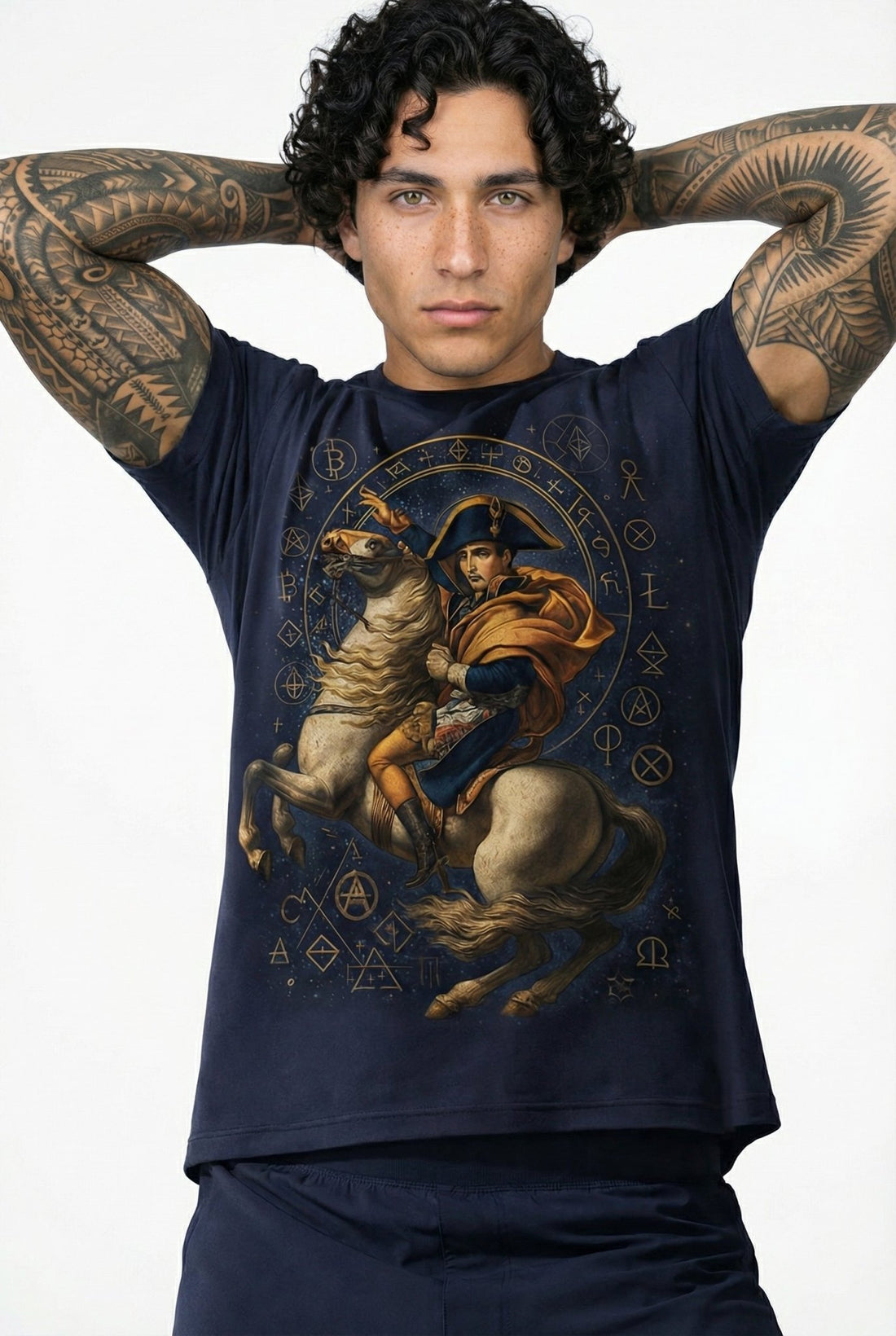 POSHYC PARIS — ICONIQ MEN - NAPOLEON QUANTUM - Crewneck Short Sleeve - POSHYC