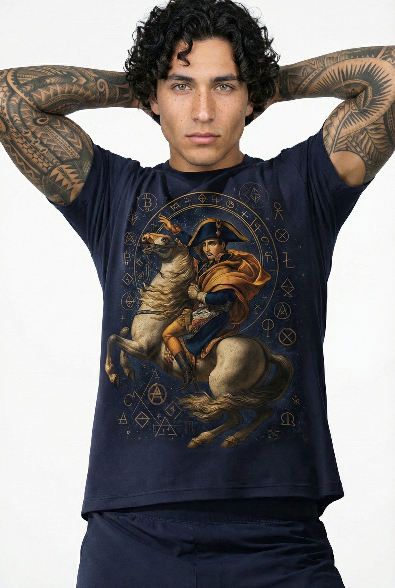 POSHYC PARIS — ICONIQ MEN - NAPOLEON QUANTUM - Crewneck Short Sleeve - POSHYC