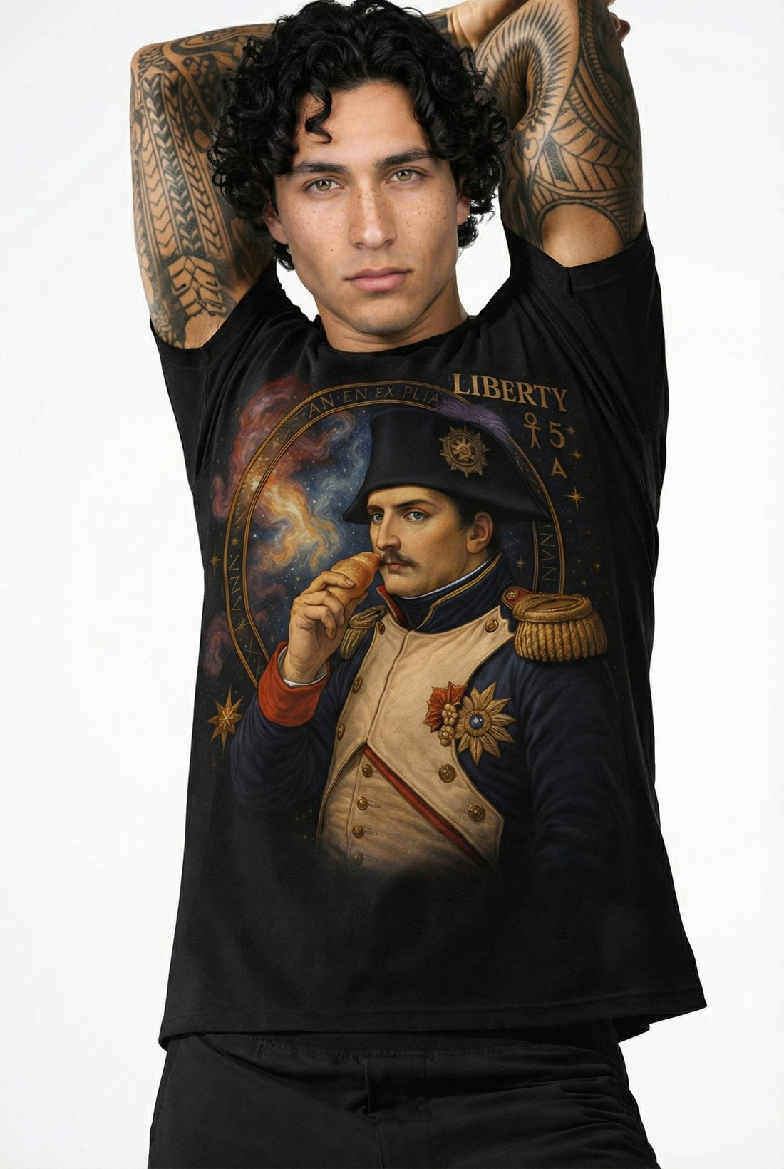 POSHYC PARIS — ICONIQ MEN - NAPOLEON LIBERTY - Crewneck Short Sleeve - POSHYC