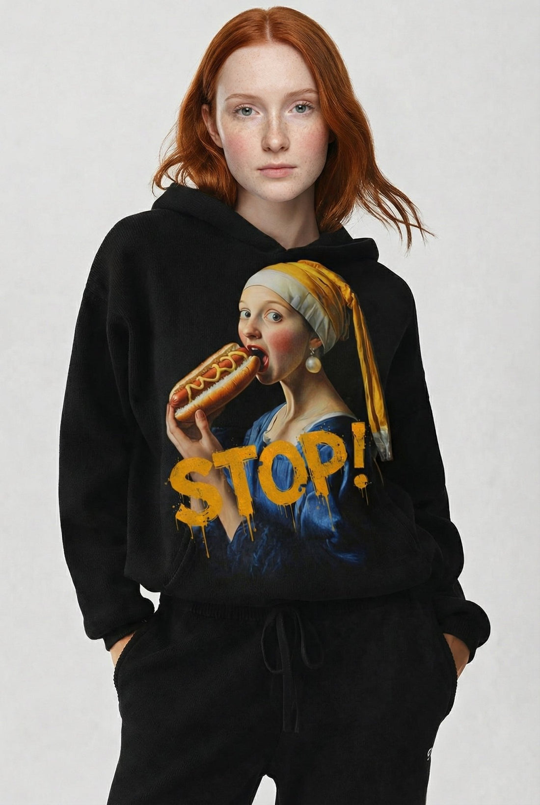 POSHYC PARIS — ICONIQ WOMEN - STOP - Scholar Hooded Sweater - POSHYC