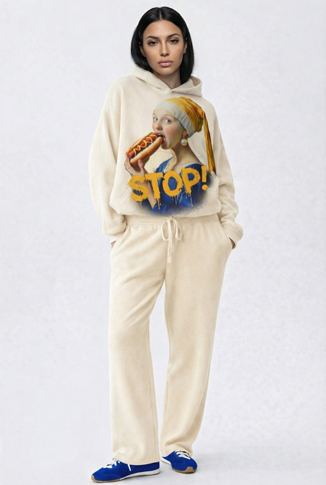POSHYC PARIS — ICONIQ WOMEN - STOP - Scholar Hooded Sweater - POSHYC