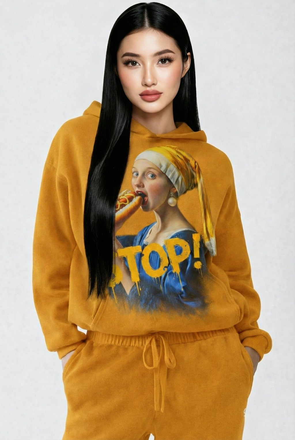 POSHYC PARIS — ICONIQ WOMEN - STOP - Scholar Hooded Sweater - POSHYC