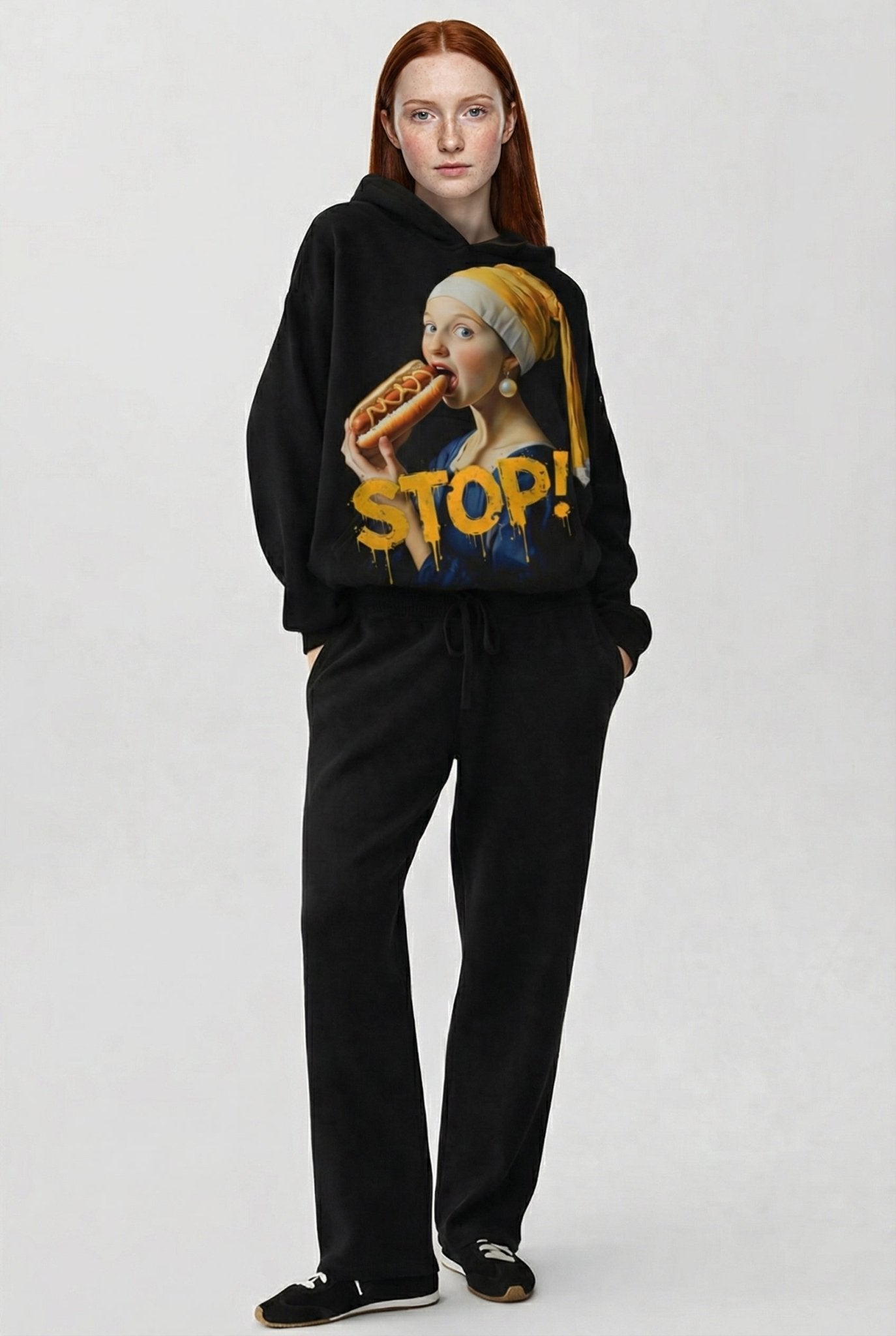 POSHYC PARIS — ICONIQ WOMEN - STOP - Scholar Hooded Sweater - POSHYC
