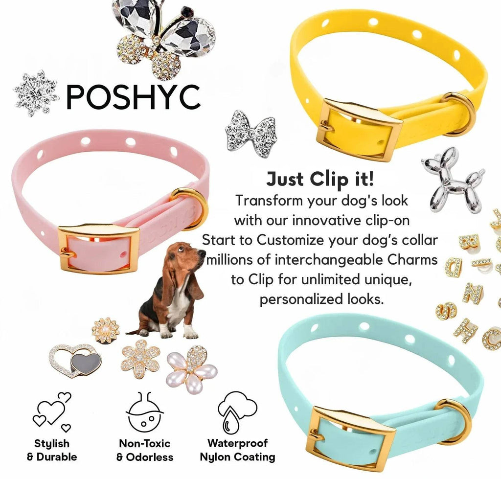 Golden Alphabet Charms for ClipUp. - POSHYC