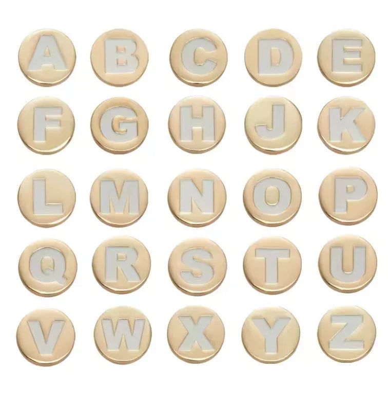 Golden Alphabet Charms for ClipUp. - POSHYC