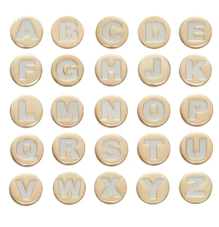 Golden Alphabet Charms for ClipUp. - POSHYC
