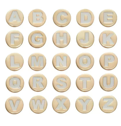 Golden Alphabet Charms for ClipUp. - POSHYC