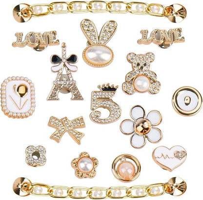Golden Chic Parisian ClipUp - Charms - POSHYC