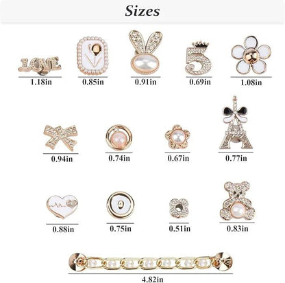 Golden Chic Parisian ClipUp - Charms - POSHYC