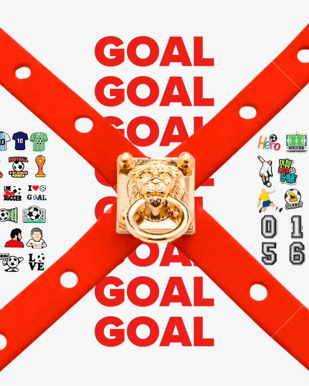 Harness ClipUp - Soccer Collection. - POSHYC