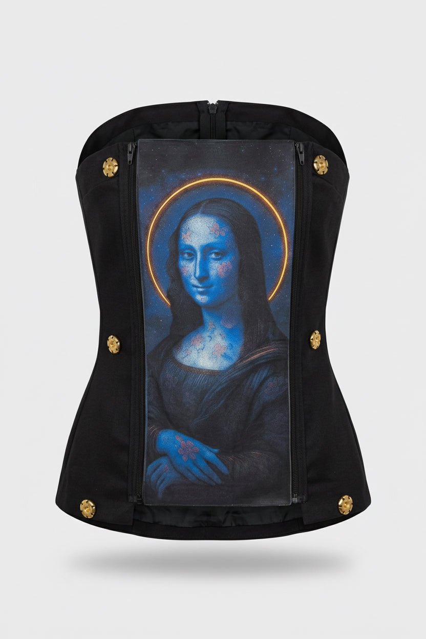 ICONIQ Modular Art Bustier - Satin Black - POSHYC