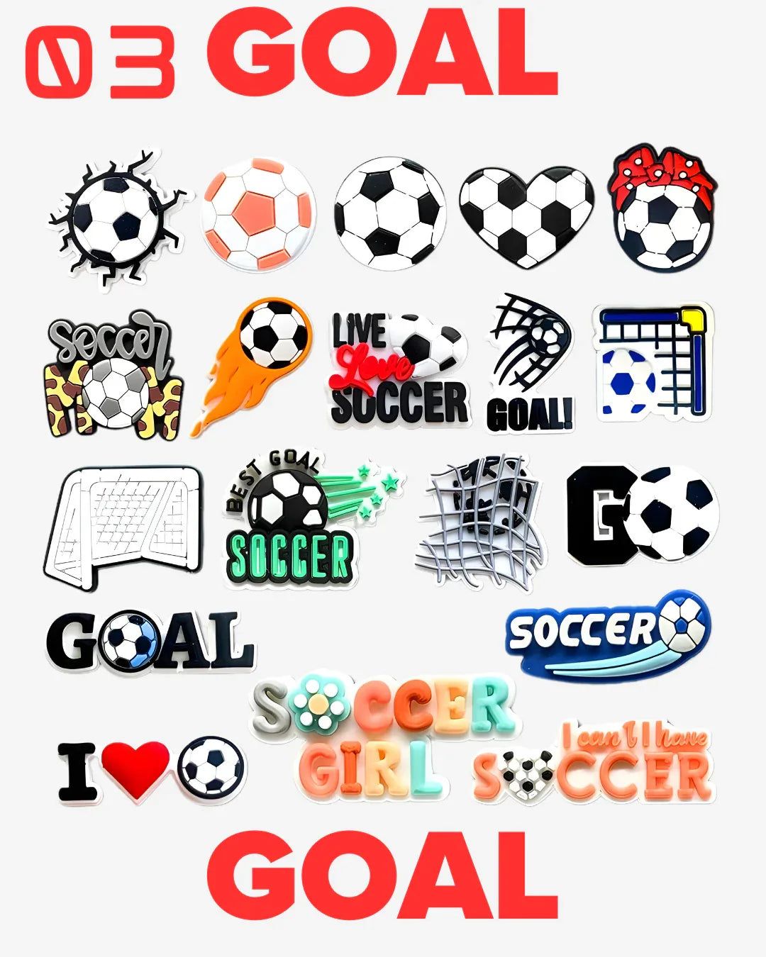 Soccer Theme Sets From 01 to 17. - POSHYC