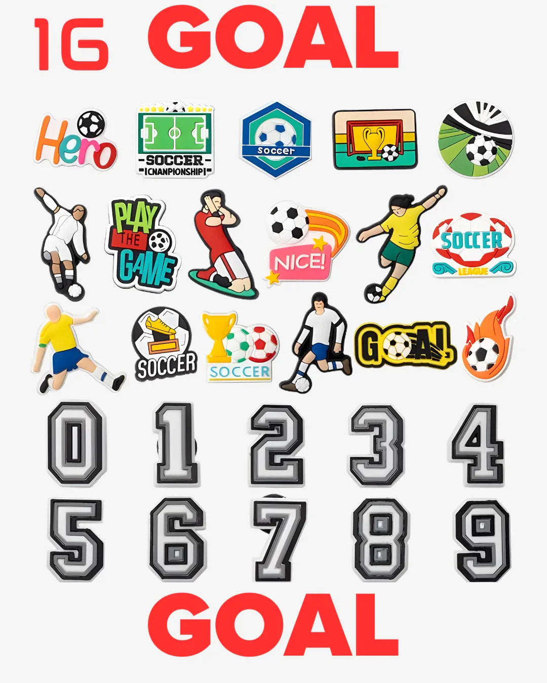 Soccer Theme Sets From 01 to 17. - POSHYC