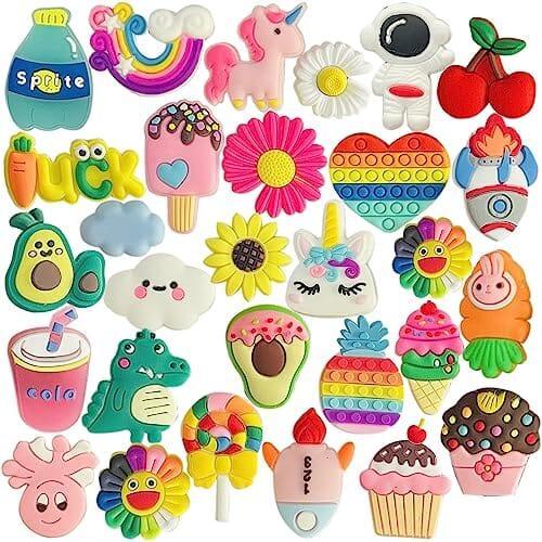 30 Pack Random Different Cute Charms,to decorate your ClipUp Pet Accessories - POSHYC