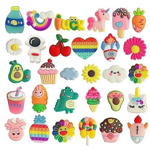 30 Pack Random Different Cute Charms,to decorate your ClipUp Pet Accessories - POSHYC