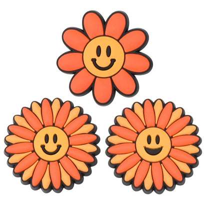 Smile Face Shoe Charms - Colorful Fun for Kids&